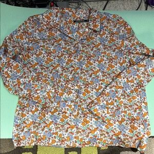 Floral Button-Up Blouse Monoprix, W12